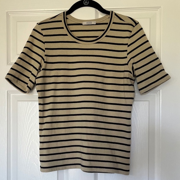 AYR Matinee Tee - Sandstone Stripe, size S - Picture 4 of 5